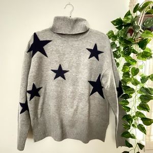 Grey Star Turtleneck Sweater